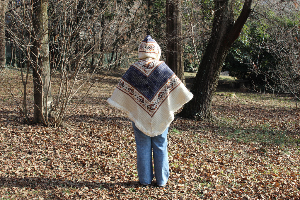 Poncho in Lana di Pecora