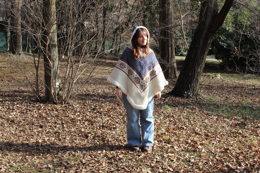Poncho in Lana di Pecora