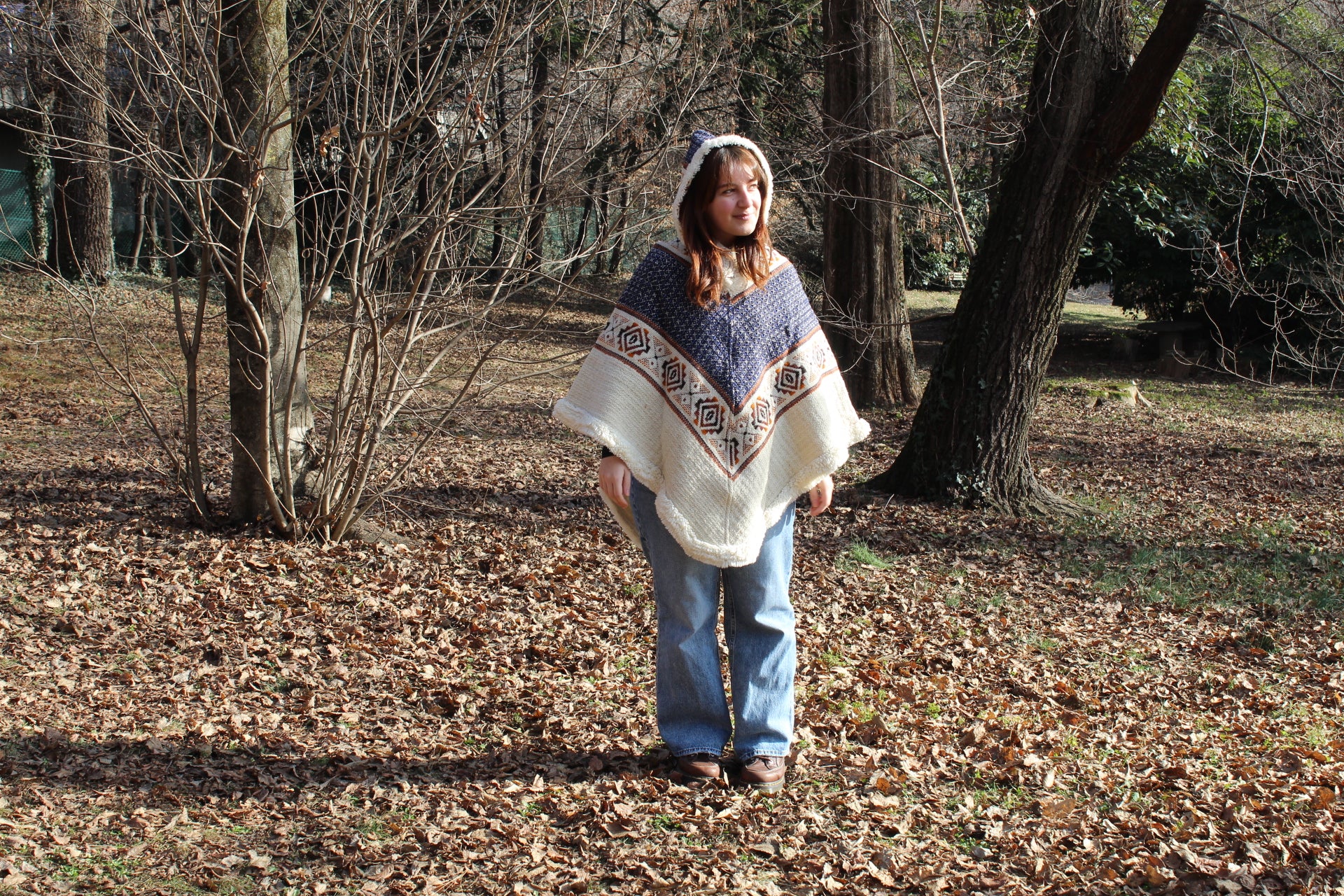 Poncho in Lana di Pecora