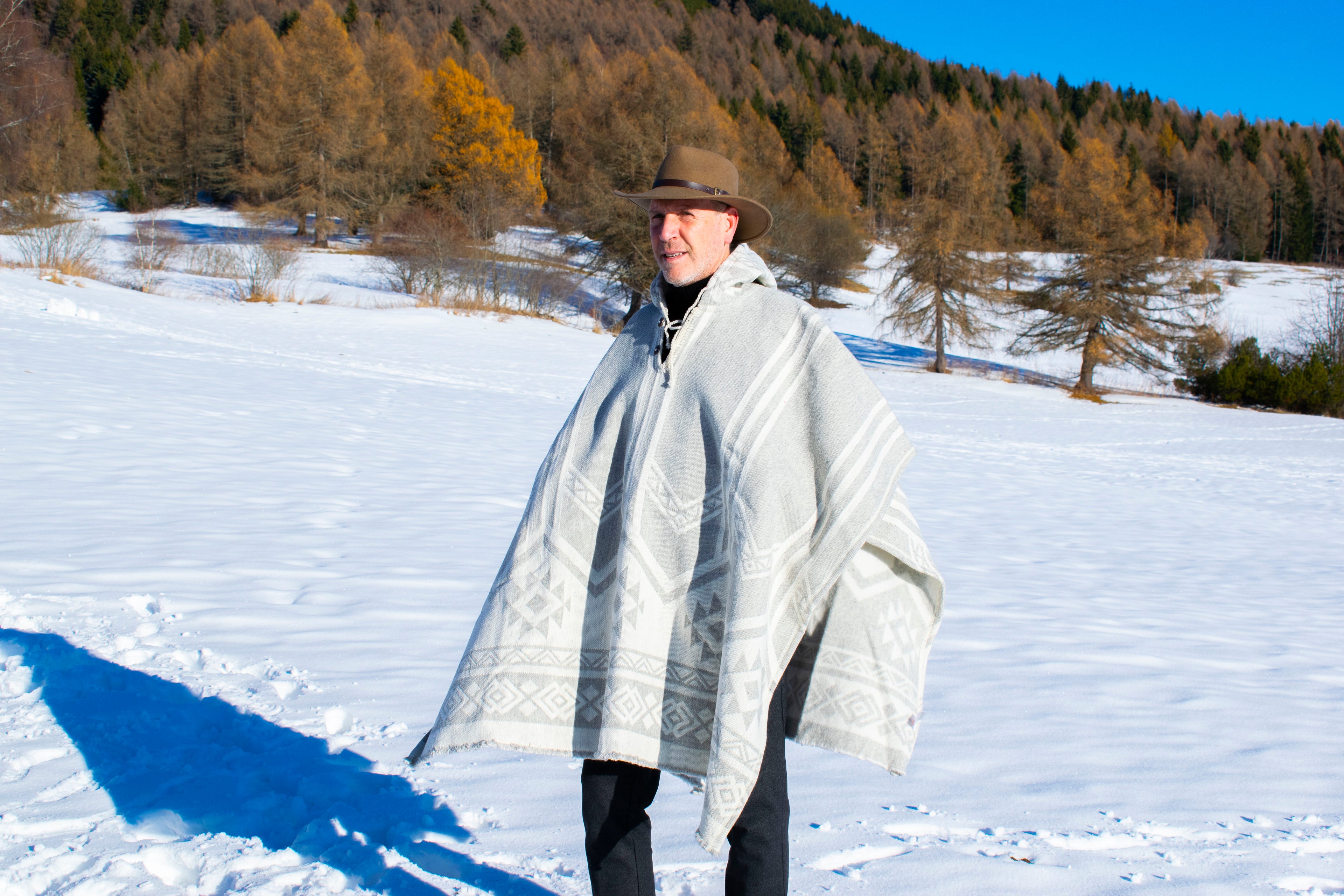 Poncho in Lana di Pecora