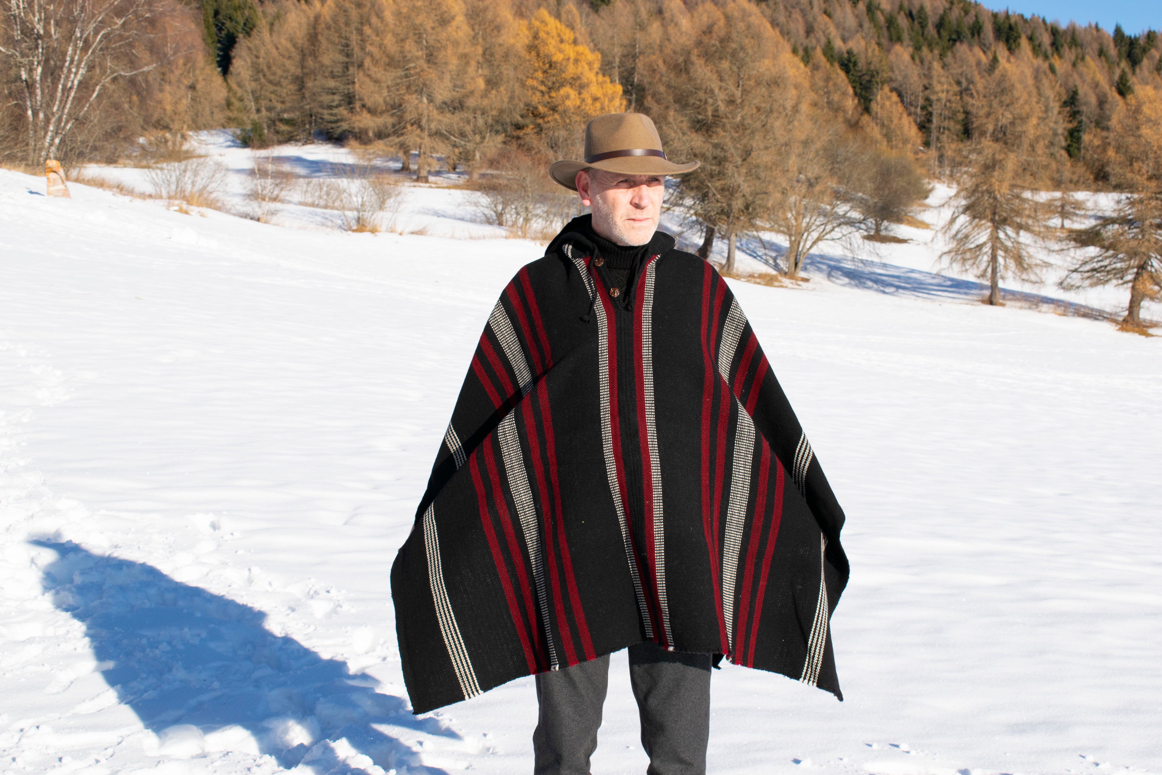 Poncho in Lana di Pecora