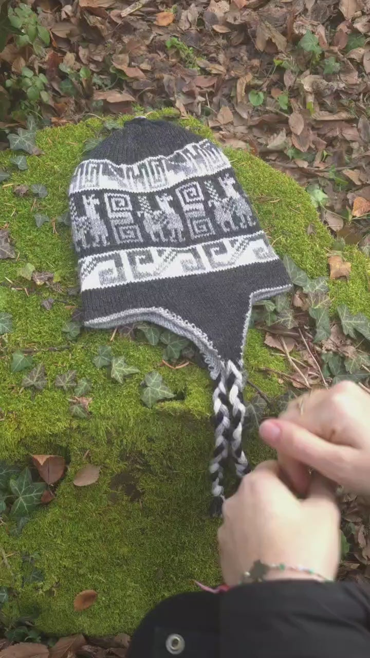 Set coordinato Cappello + Guanti in Lana di Alpaca