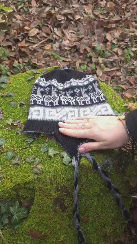 Set coordinato Cappello + Guanti in Lana di Alpaca