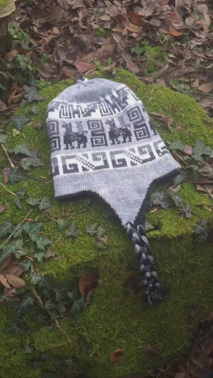 Set coordinato Cappello  + Guanti in Lana di Alpaca