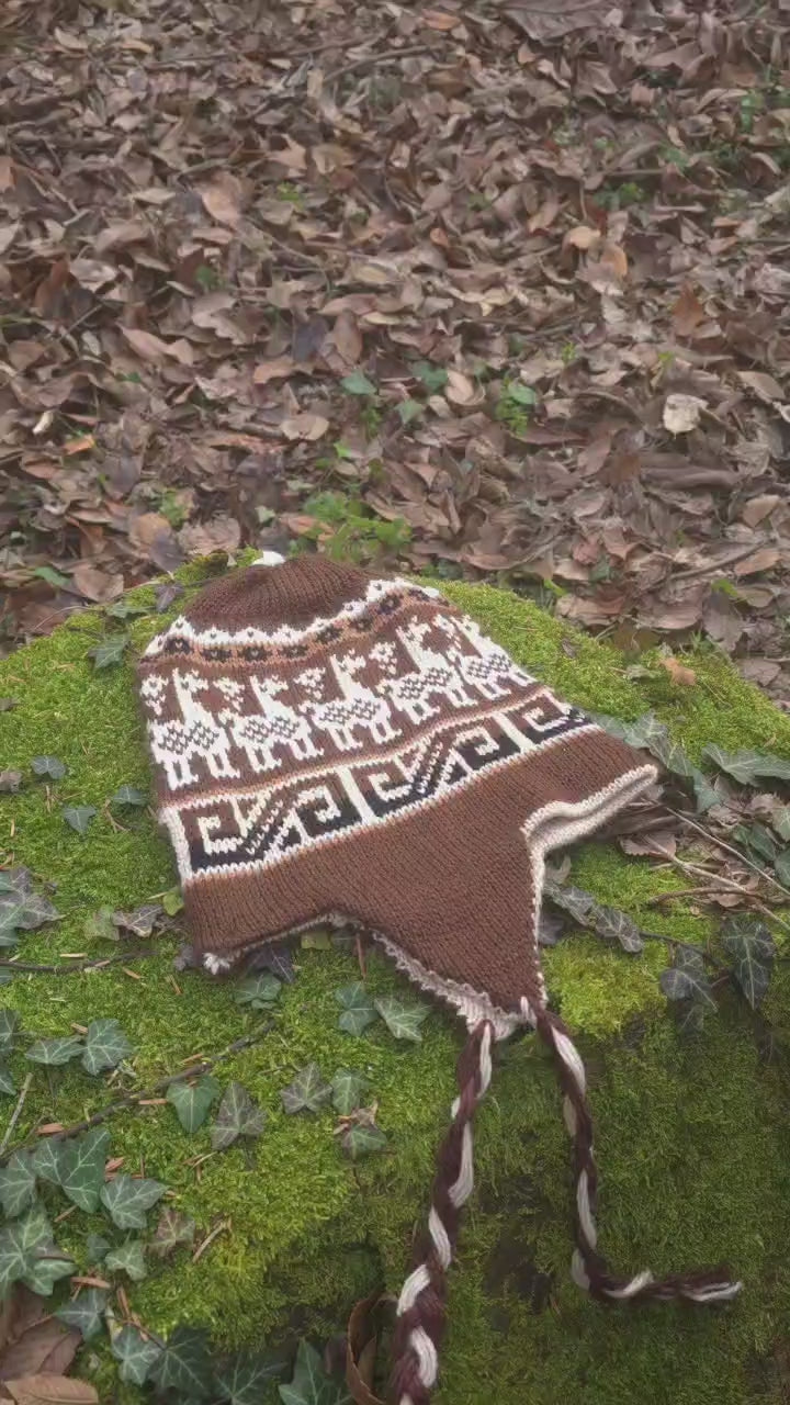 Set coordinato Cappello + Guanti in Lana di Alpaca